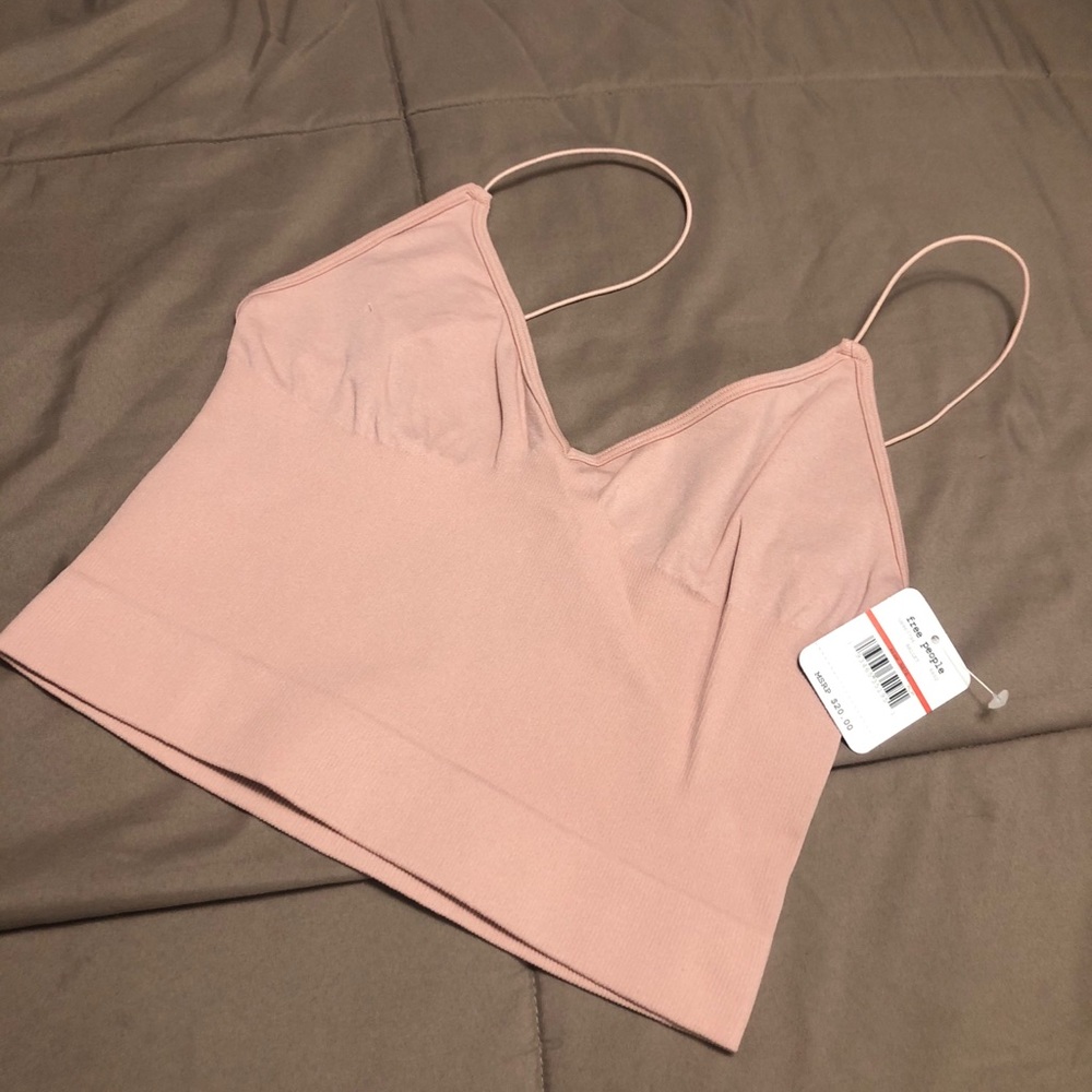 1 LEFT! Free People Intimately Ribbed V-Neck Brami - Picture 6 of 11